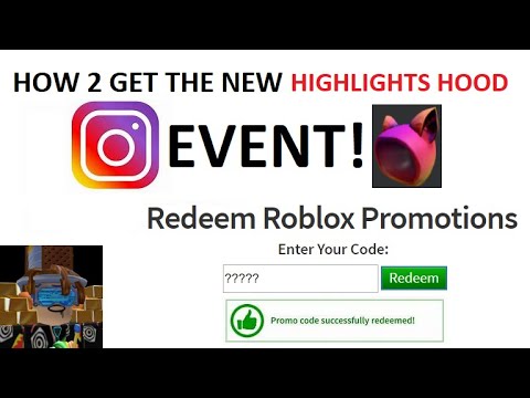 How To Get The New Highlights Hood Roblox Promo Code Youtube - redeem roblox promotion robloxpromo codes