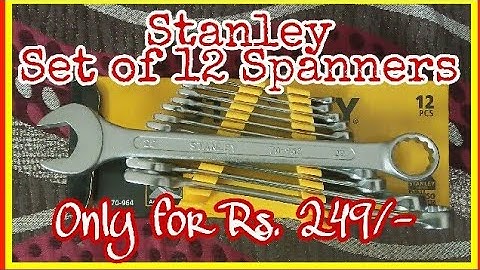 Stanley 70-964E 🔧 Combination Spanner Set (12-Pieces) ⚒️ Unboxing Review | PBross Unboxing 👌