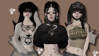 🦇 . ☆ . y2k outfits for under 3k credits // imvu