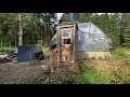 Complete Off Grid Greenhouse Build in the Forest