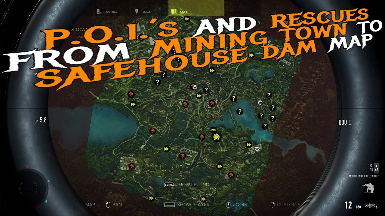 SGW3 finishing p.o.i.'s, M.W.T.'s and rescues in mining town to safehouse in the Dam final map Act 3