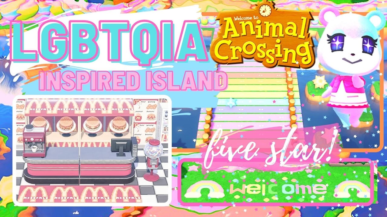 5* DREAM ADDRESS ISLAND TOUR - LGBTQIA / DISABILITY INSPIRED - ACNH ANIMAL CROSSING NEW HORIZONS