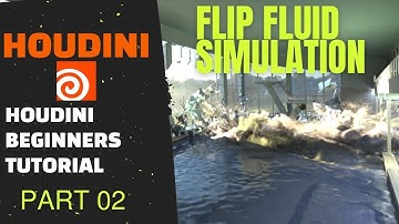 Houdini Flip Fluid and RBD beginner Tutorial, part 02 FlipFluid simulation