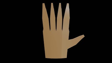 Blender 2.82a Procedural Hand Practice 1 (Modeled with Sorcar)