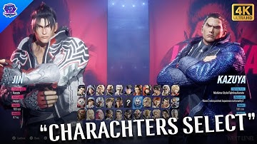 🎭 Tekken 8 – All Character Selection Animations (Full Roster Showcase)