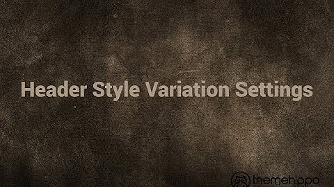 Header Style Variation Settings - Sink WooCommerce WordPress Theme By ThemeHippo