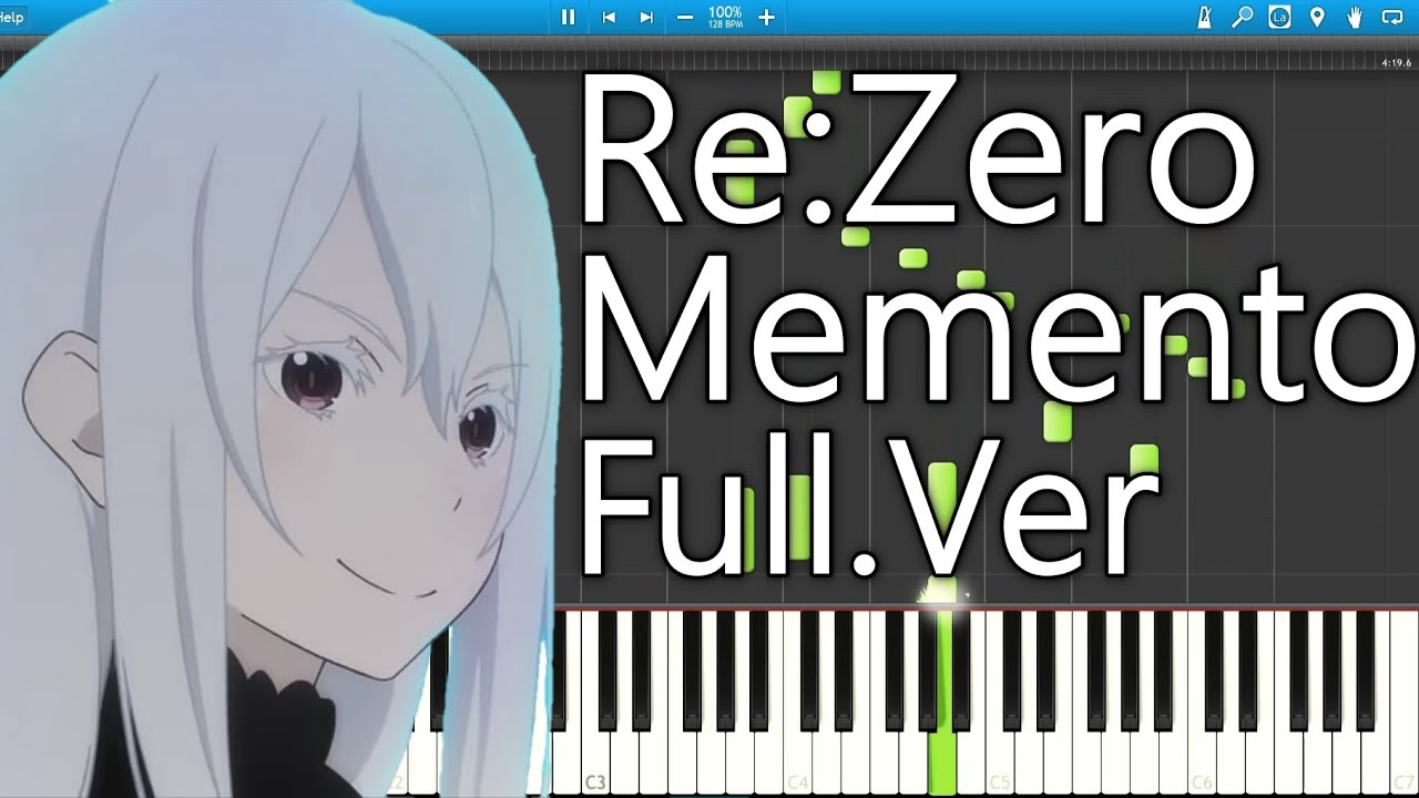 Re Zero Season2 Ed Memento Full Piano Nonoc Youtube Re Zero Season2 Ed Memento Full Piano Nonoc Youtube