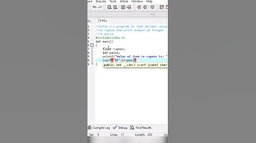 #9 Write a c program to read value in rupees and print in Paisa #shorts #cprogramming