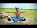 Desi pakistani boy in tubewell bathing vlog