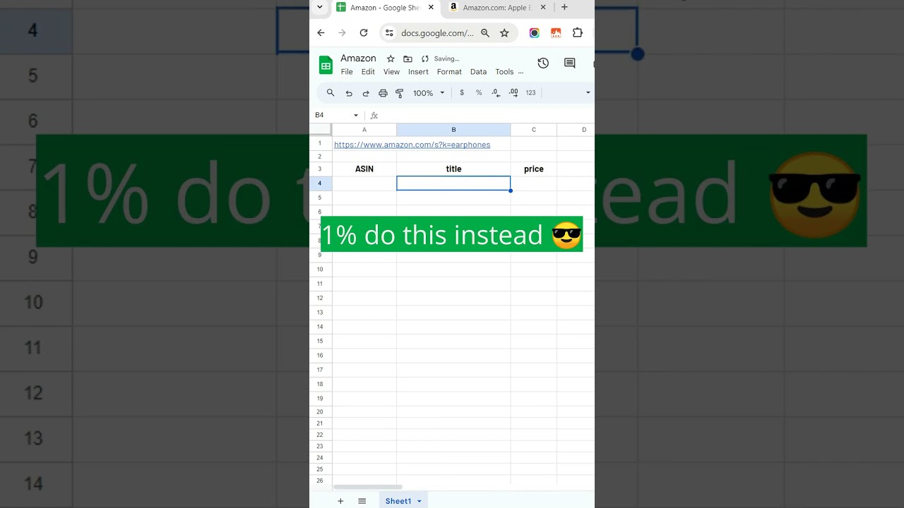 How To Extract Products Data From Amazon Search Results In Googlesheets Webscraping