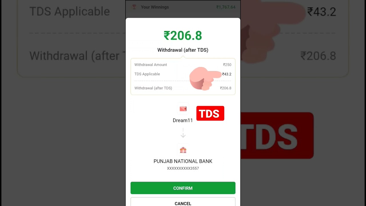 😞😞Dream11 TDS 😞😞😞