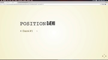 Fyrirlestur 4.1 – CSS #3 – Visual formattingu, stuðningur