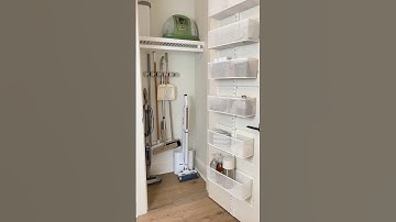 Let’s organize the cleaning closet 🧹🤍 #organizedhome #homeorganization #amazonfinds #amazon