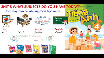 TIẾNG ANH LỚP 4-Unit 8:What subjects do you have today?|Hôm nay bạn có những môn học nào?|Lesson 2&3