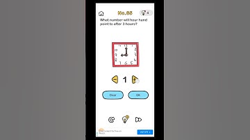 Brain out level 65 solution / what number will hour hand point to after 3 hours? / #gaming #puzzle