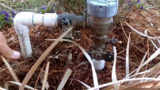 How to winterize your Backflow prevention device by Clean Cut Landscape.