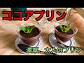 【レシピ4】お豆腐とココアパウダーを使って、濃厚大人のココアプリン　チョコプリン