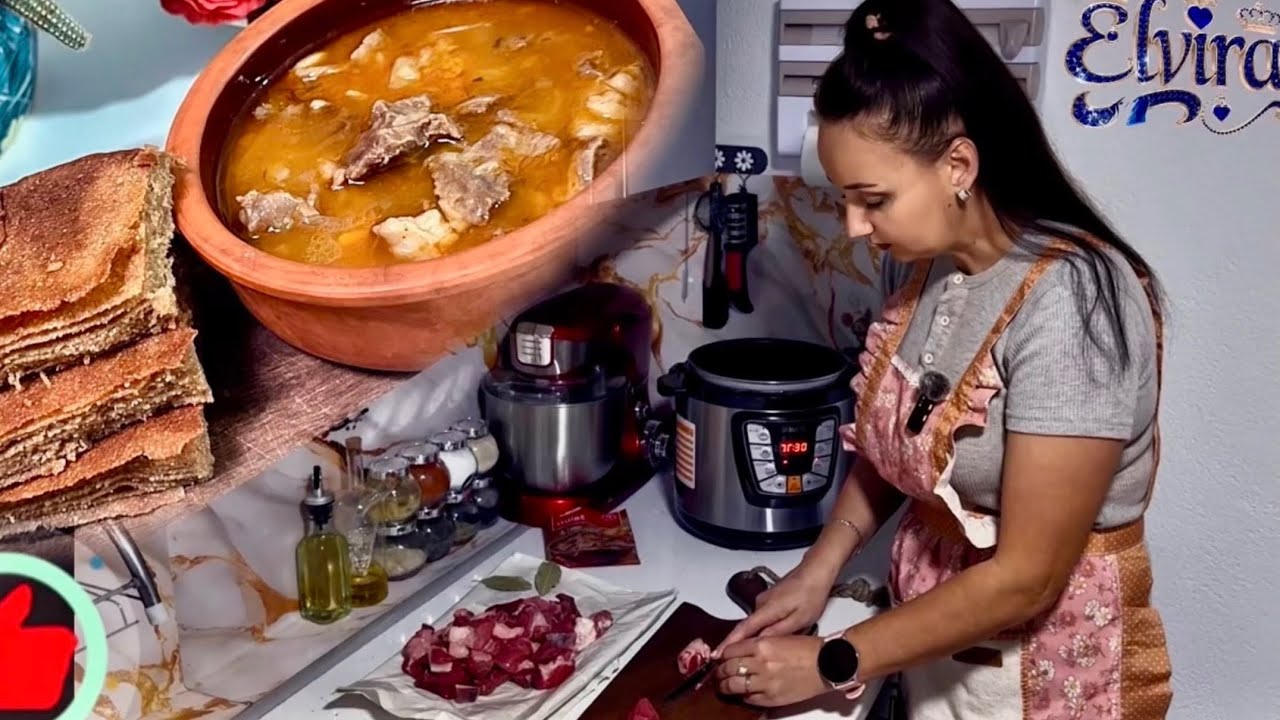 Gulaš za 30 min/Crna Pšenična pogača /Ručak po svacijem ukusu sve gotovo za manje od sat/Moguće je🍀