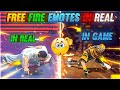Free Fire All Emotes In Real Life?🤯 #shorts #freefireshorts