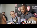 NBA: Kent Bazemore, Paul Millsap, Dwight Howard, Coach Bud (Hawks Shoot Around Interviews 3-3-17)
