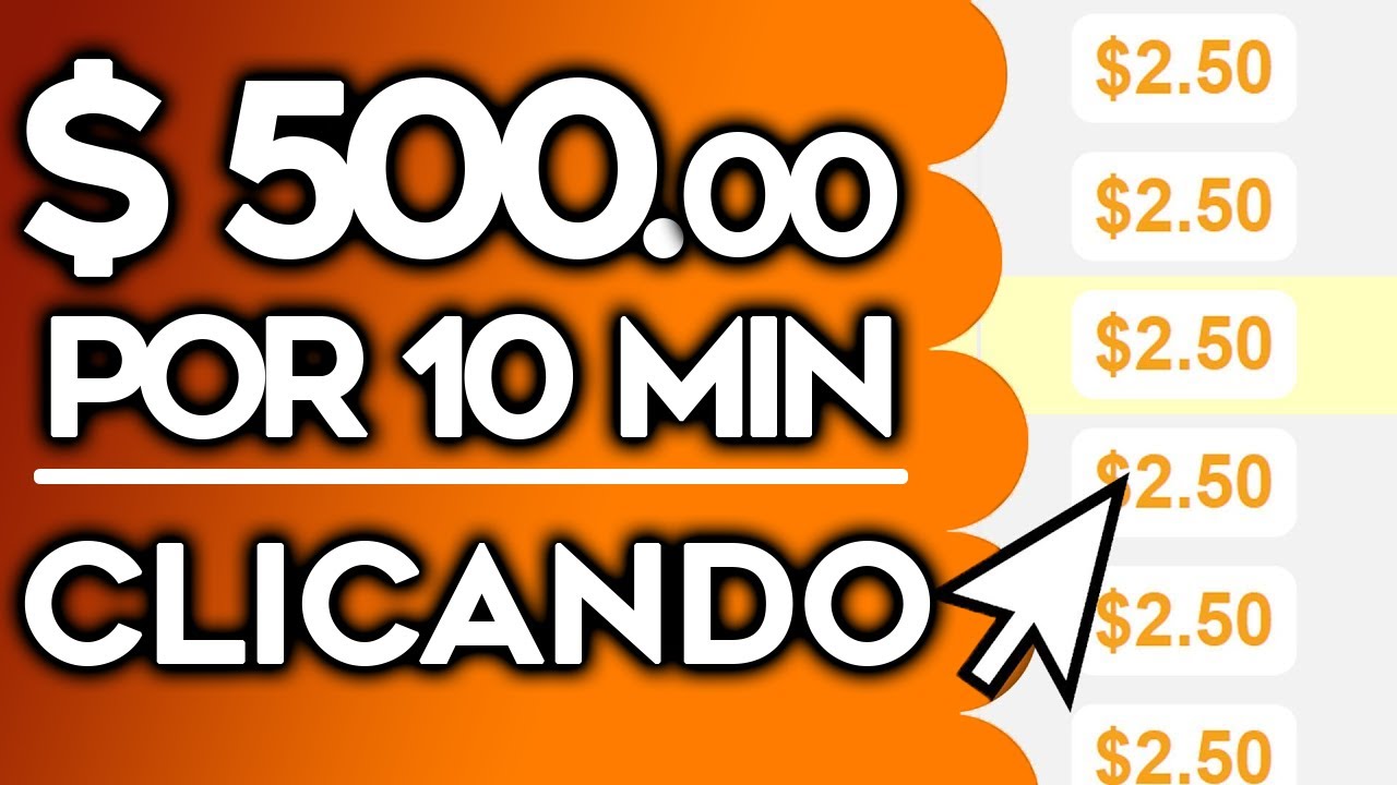 Ganhe $2.50 POR CLIQUE ($5.00 em 1 MIN)  Ganhar Dinheiro na Internet 2022