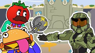 Master Chief, Coral Castle & MORE | Tomato & Burger (Fortnite Animation Compilation)