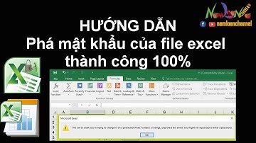 Phá mật khẩu Sheet của Microsoft Excel thành công 100% (không cần phần mềm) | namloan ✔️