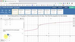 Algebra IIA Week 12 Desmos   Practice WIth Inverses