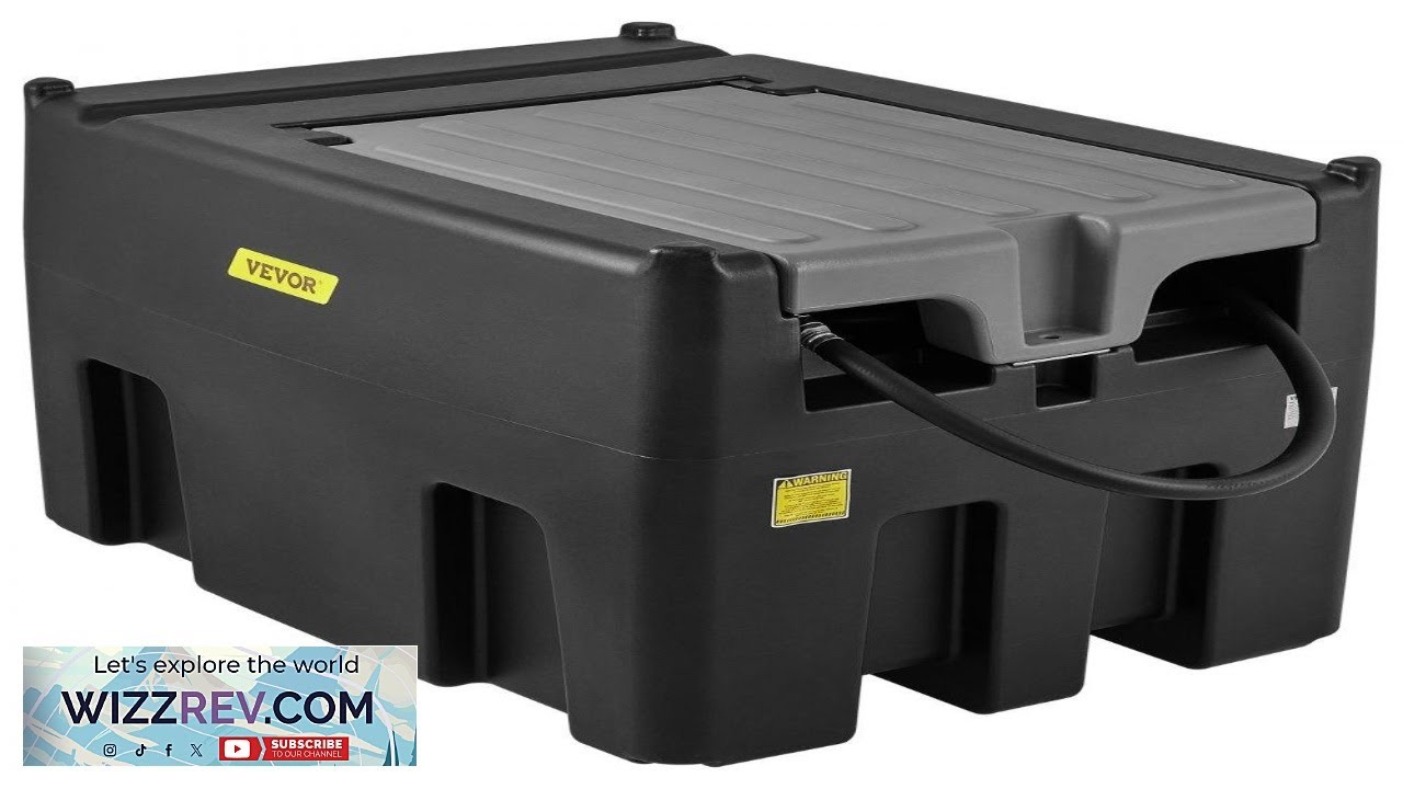 VEVOR Portable Diesel Tank 116 Gallon Capacity & 10 GPM Flow Rate