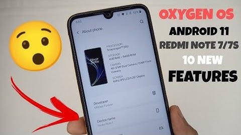 Oxygen Os Android 11 For Redmi Note 7/7S | New AOD & Wallpapers | Install Now 🔥🔥