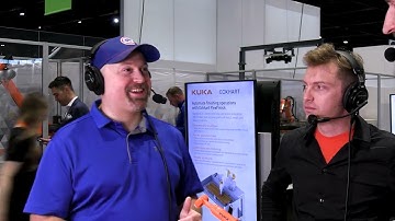 A conservation with friends from IMTS Chicago: Jake Hall, Chris Luecke, and Travis Turner