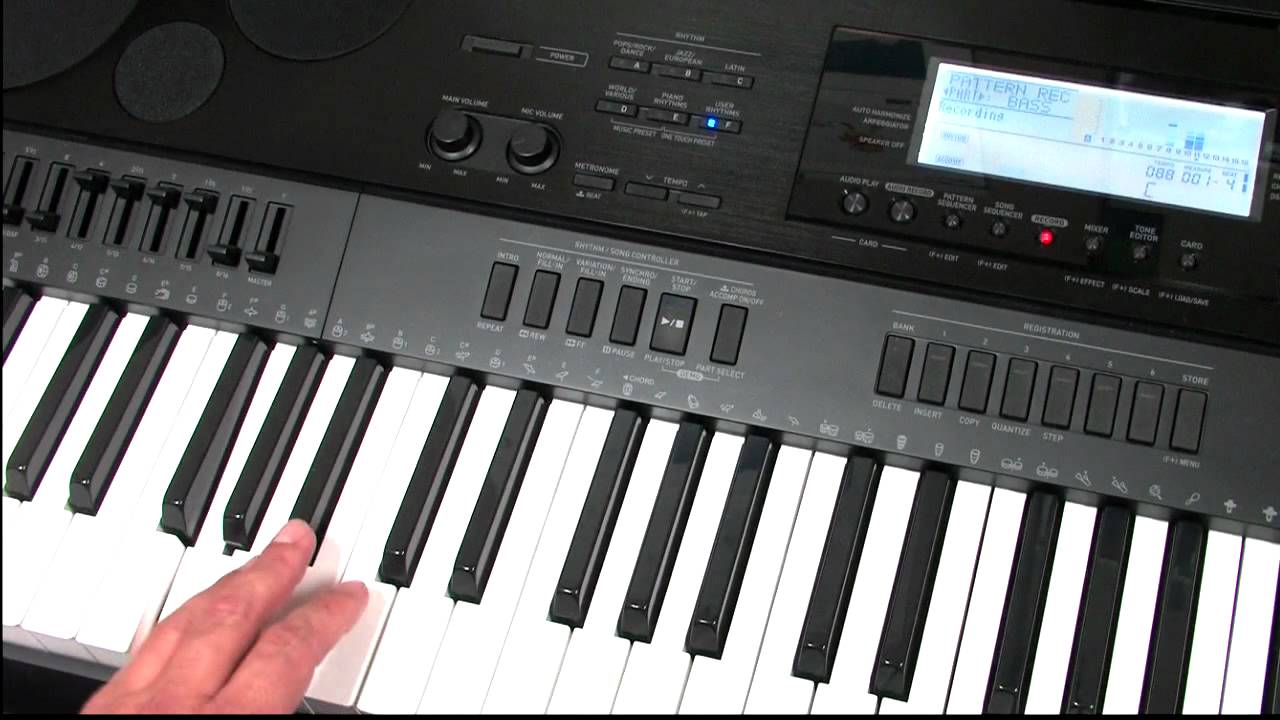 Casio CTK-7000 & WK-7500 Pattern Sequencing Tutorial - YouTube