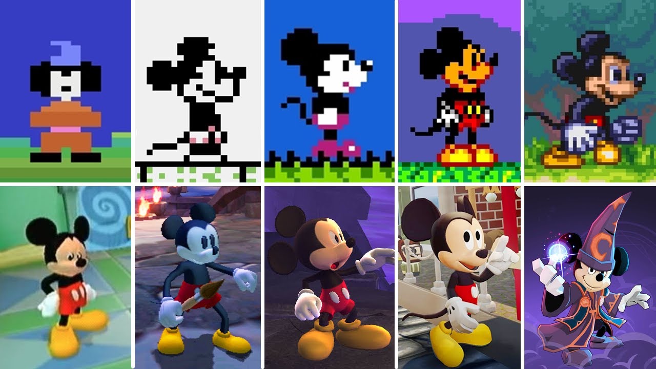 Mickey Mouse Games Evolution (19832022) YouTube