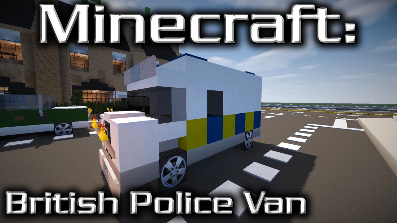 Minecraft: Police Van Tutorial (Designed By TJC05) - YouTube