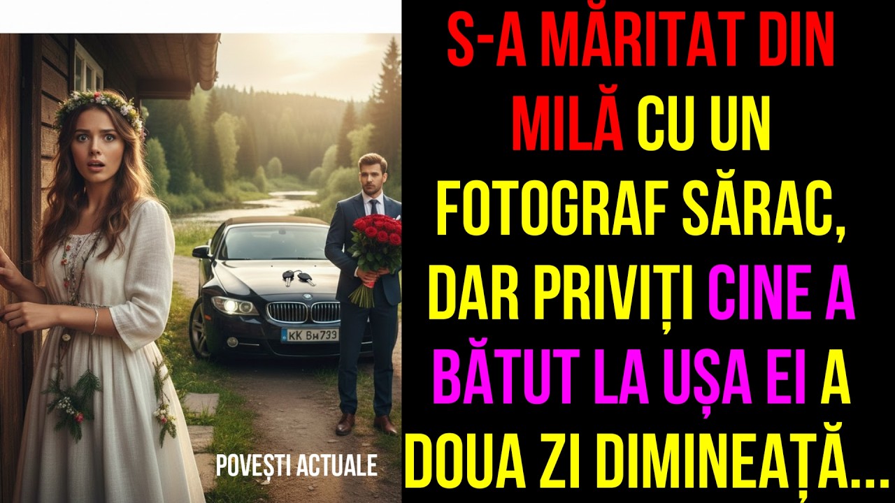 S-a măritat din milă cu un fotograf sărac, dar priviți cine a bătut la ușa ei a doua zi dimineață...