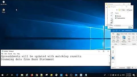 RPA DEMO - Bank Reconciliation with Ms Excel and Oracle EBS - UiPath tool