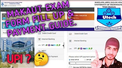 Makaut Odd Sem Exam Form Fill Up Payment Process Step By Step 2024-25 || Makaut Exam Form Fill Up ||