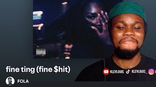 Fola - Fine ting (Fine $hit). Klev Louis full Reaction and rating of the song. 