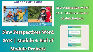 New Perspectives Word 2019 | Module 4: End of Module Project 2 #newperspectivesword2019 #module4