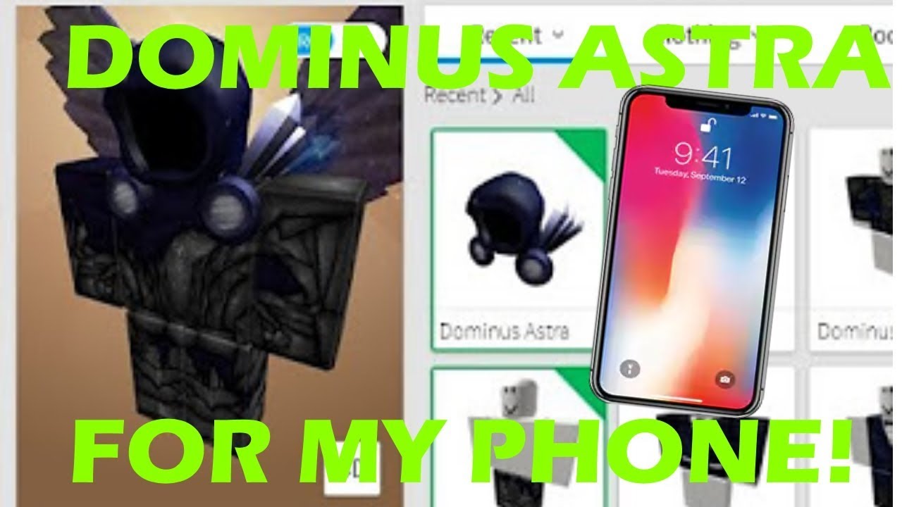 Making A Roblox Account For My Phone And Buying Dominus Astra On It Skit Youtube - dominus mobile roblox