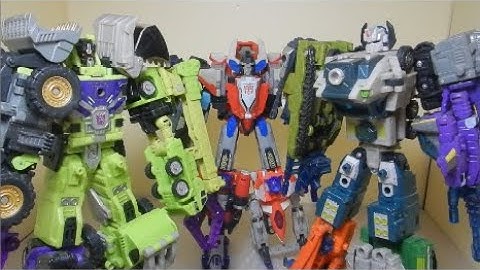 Transformers Energon Adversaries: Constructicon Maximus & Bruticus Maximus VS Superion Maximus