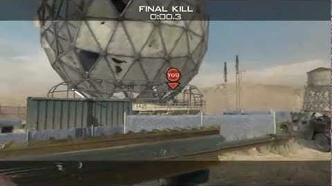 iCripplEzz - MW3 nice 360 drag shot + insane no scope across the map