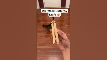 DIY Wood Butterfly Knife 🤯