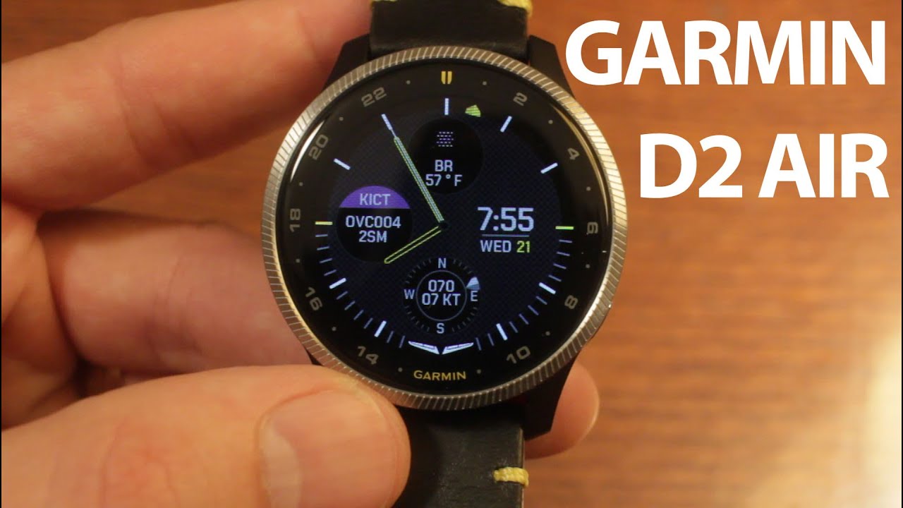 Garmin D2 Air Aviator Smartwatch - Unboxing and Initial Look - YouTube