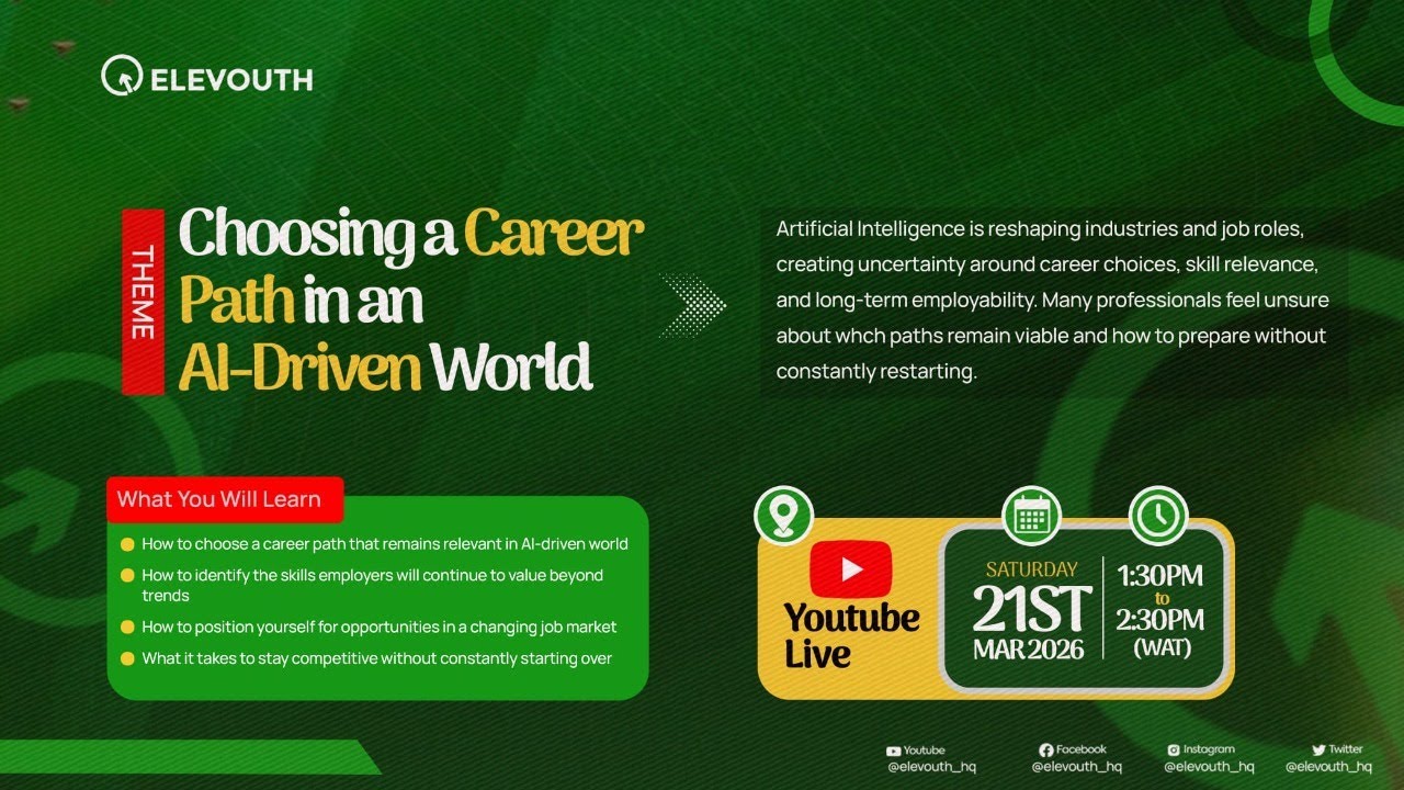 Choosing a Career in an AI Driven World - YouTube