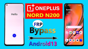 ONEPLUS NORD N200 5G FRP BYPASS ANDROID 13✅ ONEPLUS NORD N200 5G FRP/GMAIL/GOOGLE ACCOUNT BYPASS✅