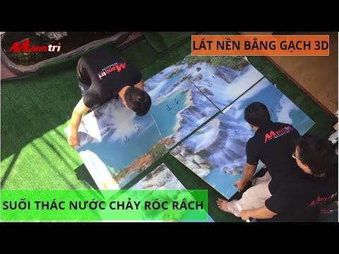 Video GẠCH 3D LÁT NỀN NHÀ MẪU SUỐI ĐÁ NƯỚC CHẢY - youtube