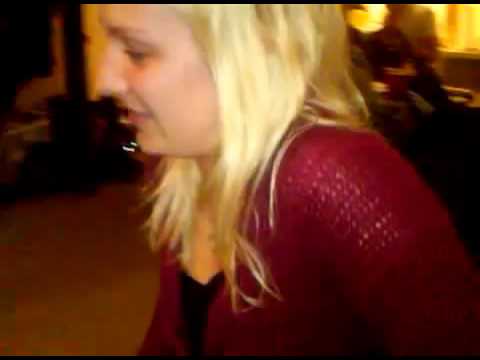 Blonde dares to fart and sharts instead