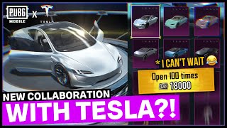 A MAN WHO OPENS 100 CRATES AT ONCE  | TESLA CRATE OPENING | PUBG MOBILE