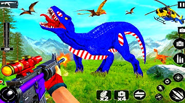 Dino Hunting Gun Games Free - Android Gameplay #1